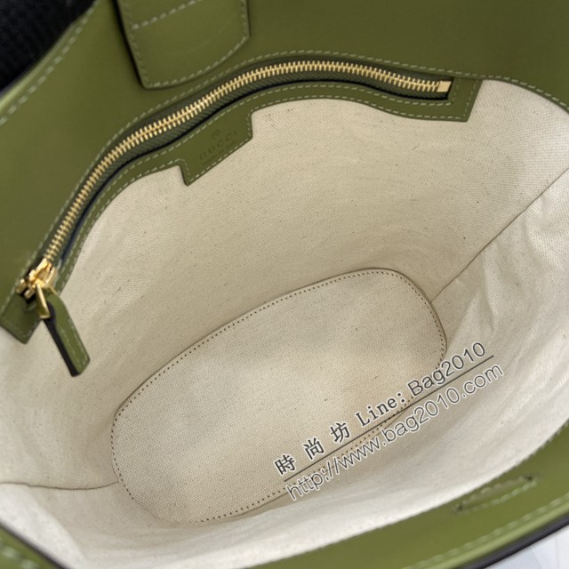 Gucci專櫃古馳2025春夏系列最新款水桶包手提單肩斜挎女包 jh2617型號：833660